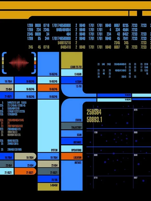 Star Trek Computer Panel Wallpaper