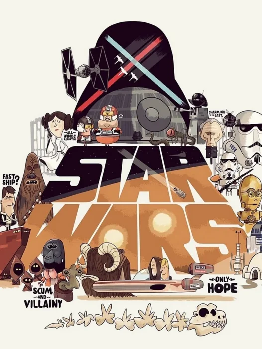Star Wars Background Cartoon Wallpaper