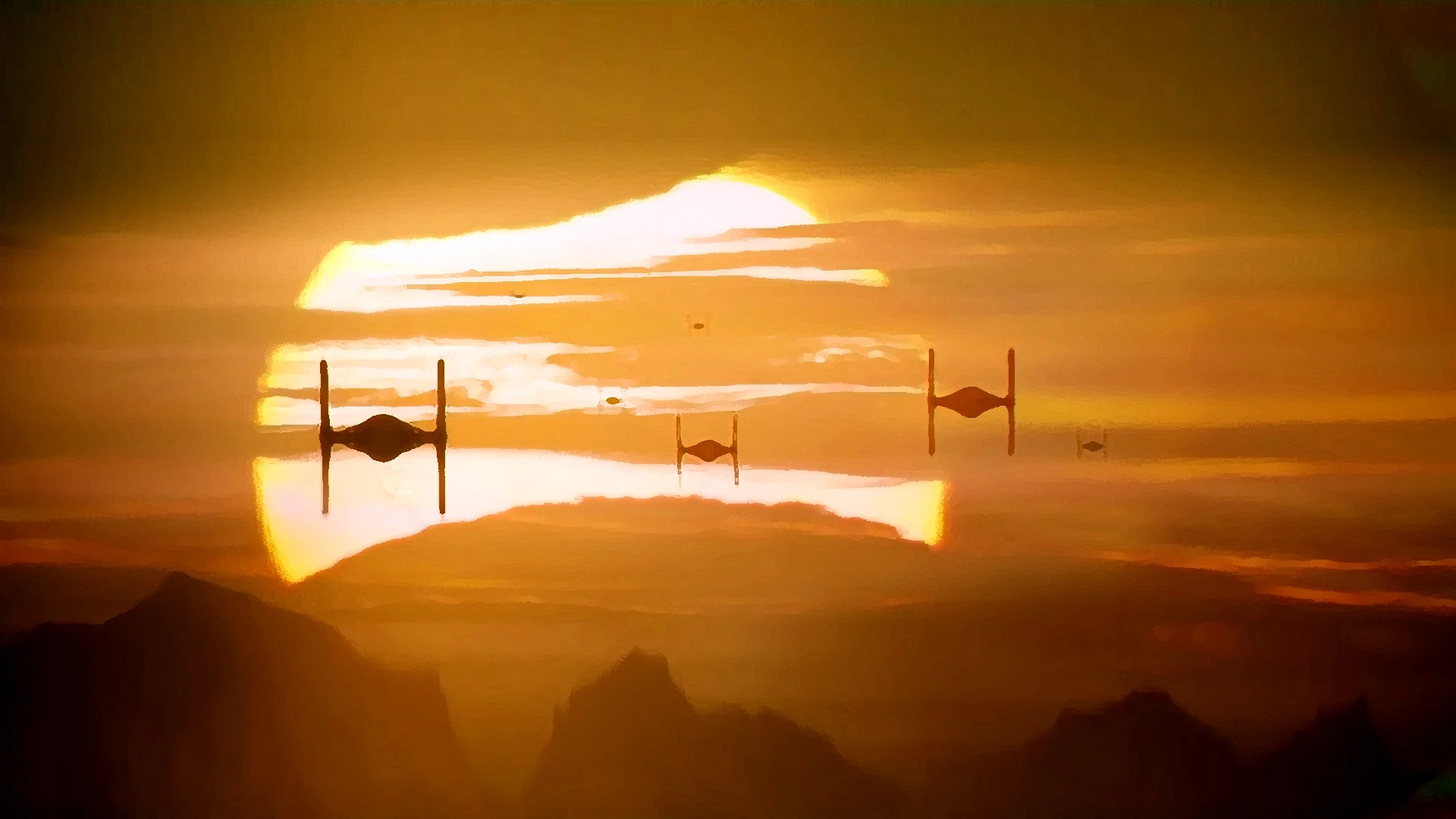 Star Wars Sunset Wallpaper