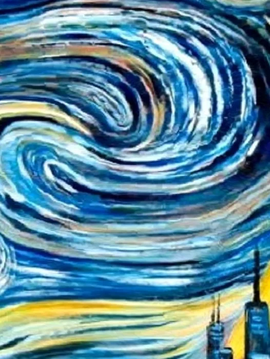 Starry Night Van Gogh Wallpaper For iPhone