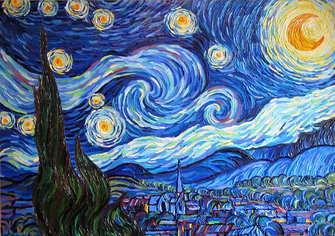 Starry Night Van Gogh Wallpaper