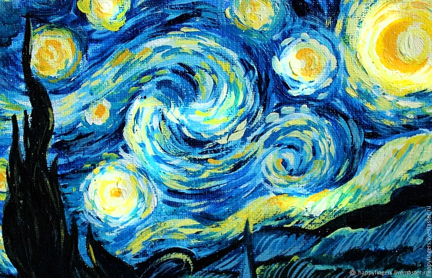 Starry Night Van Gogh Wallpaper