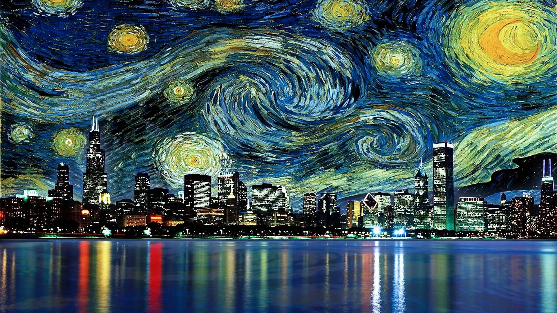 Starry Night Van Gogh Wallpaper