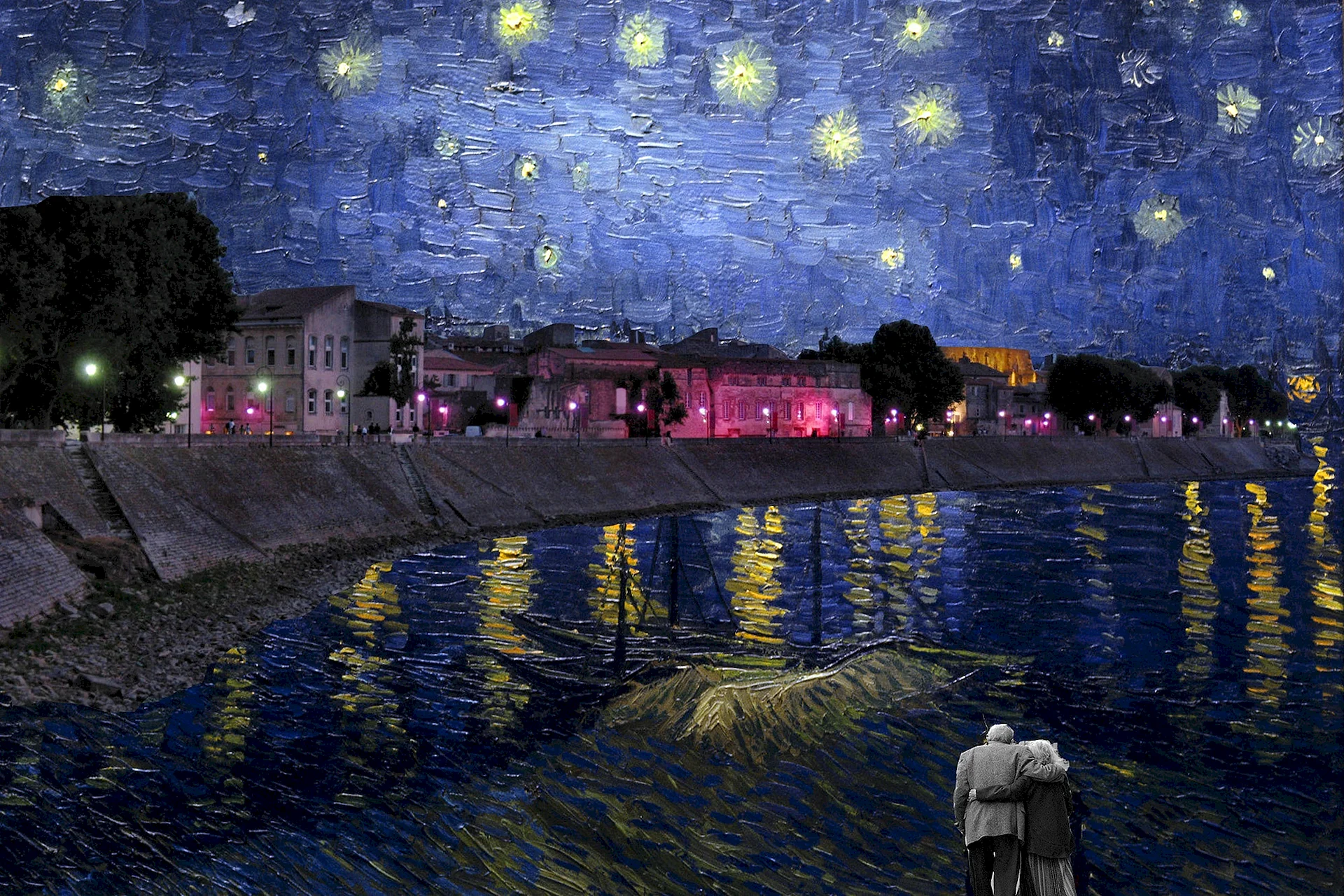 Starry Night Van Gogh Wallpaper