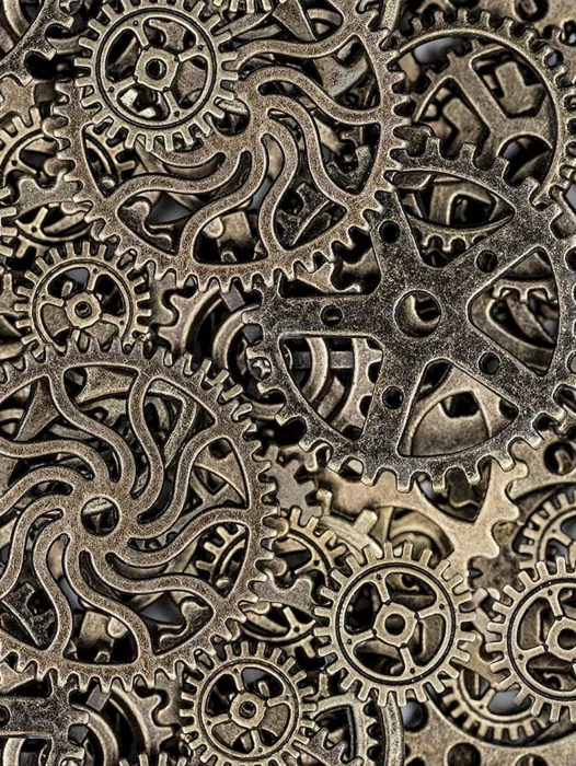 Steampunk Pattern Wallpaper