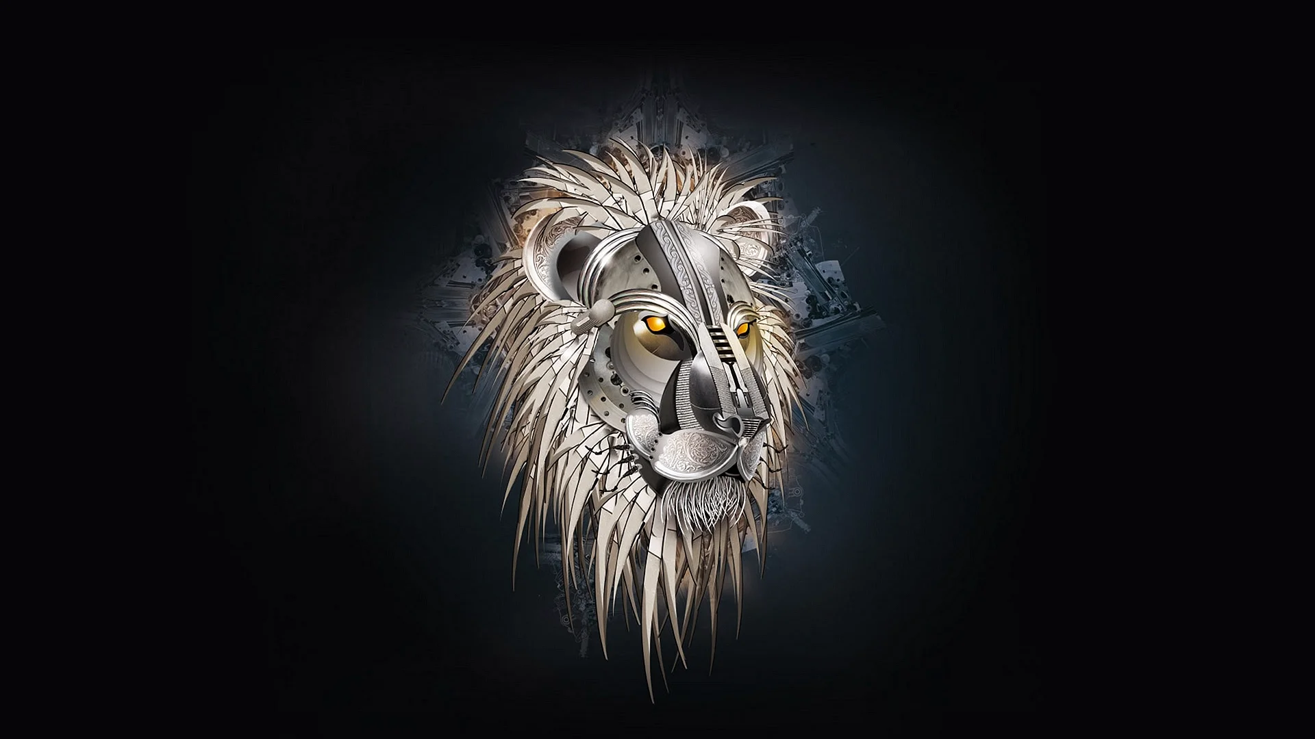 Steampunk Lion Wallpaper