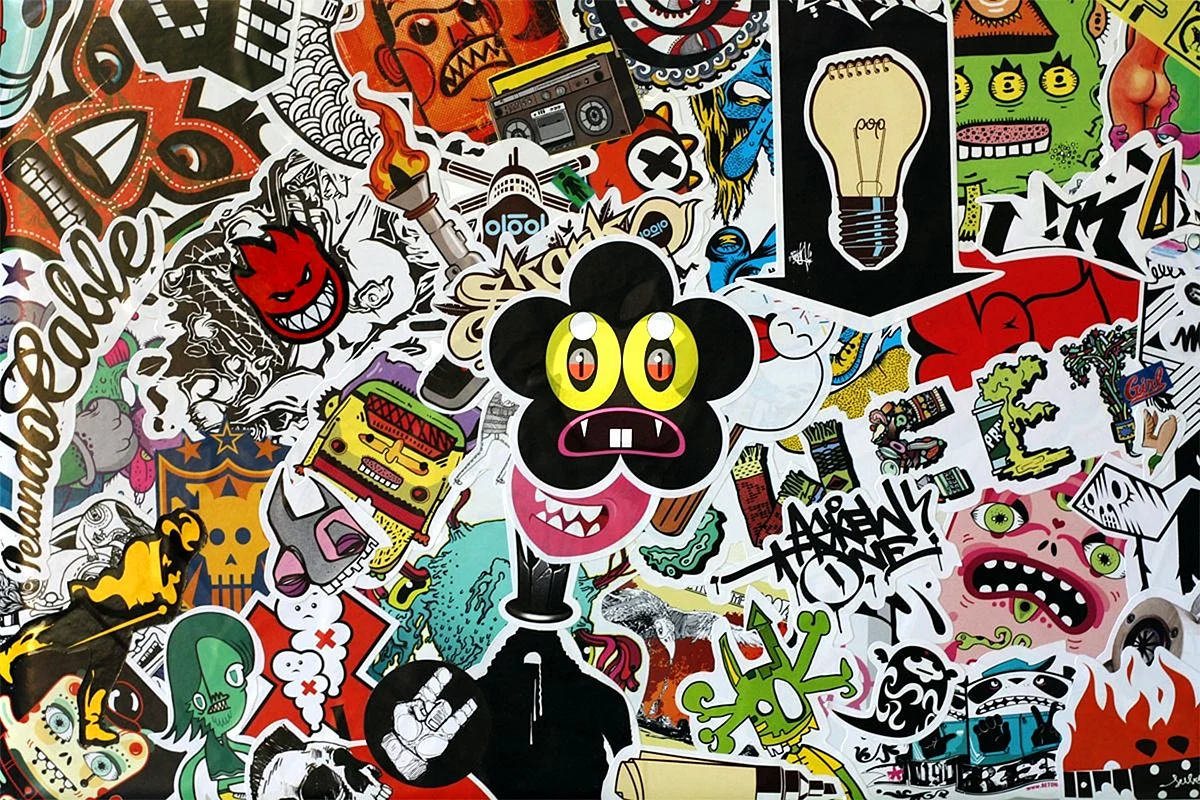 Sticker Bombing Wallpaper