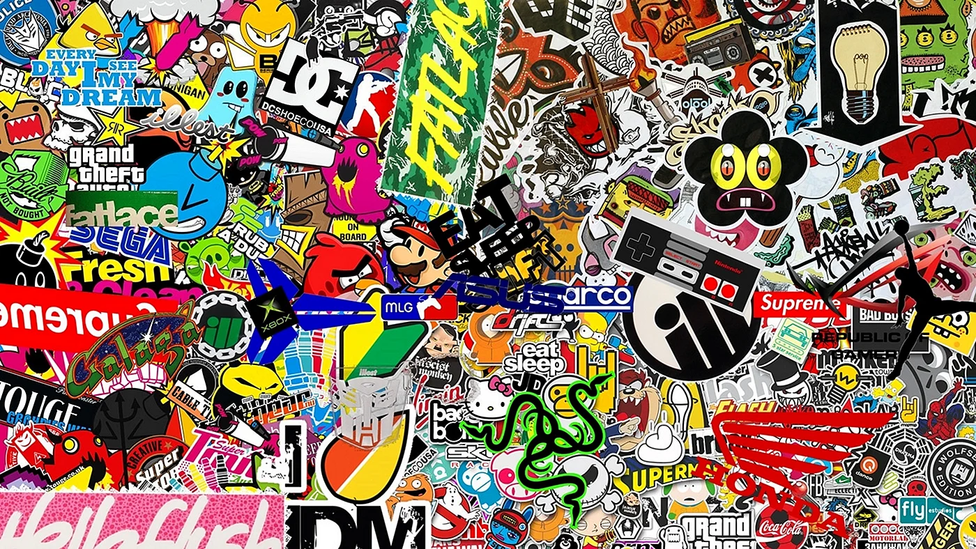 Stickers Wallpaper