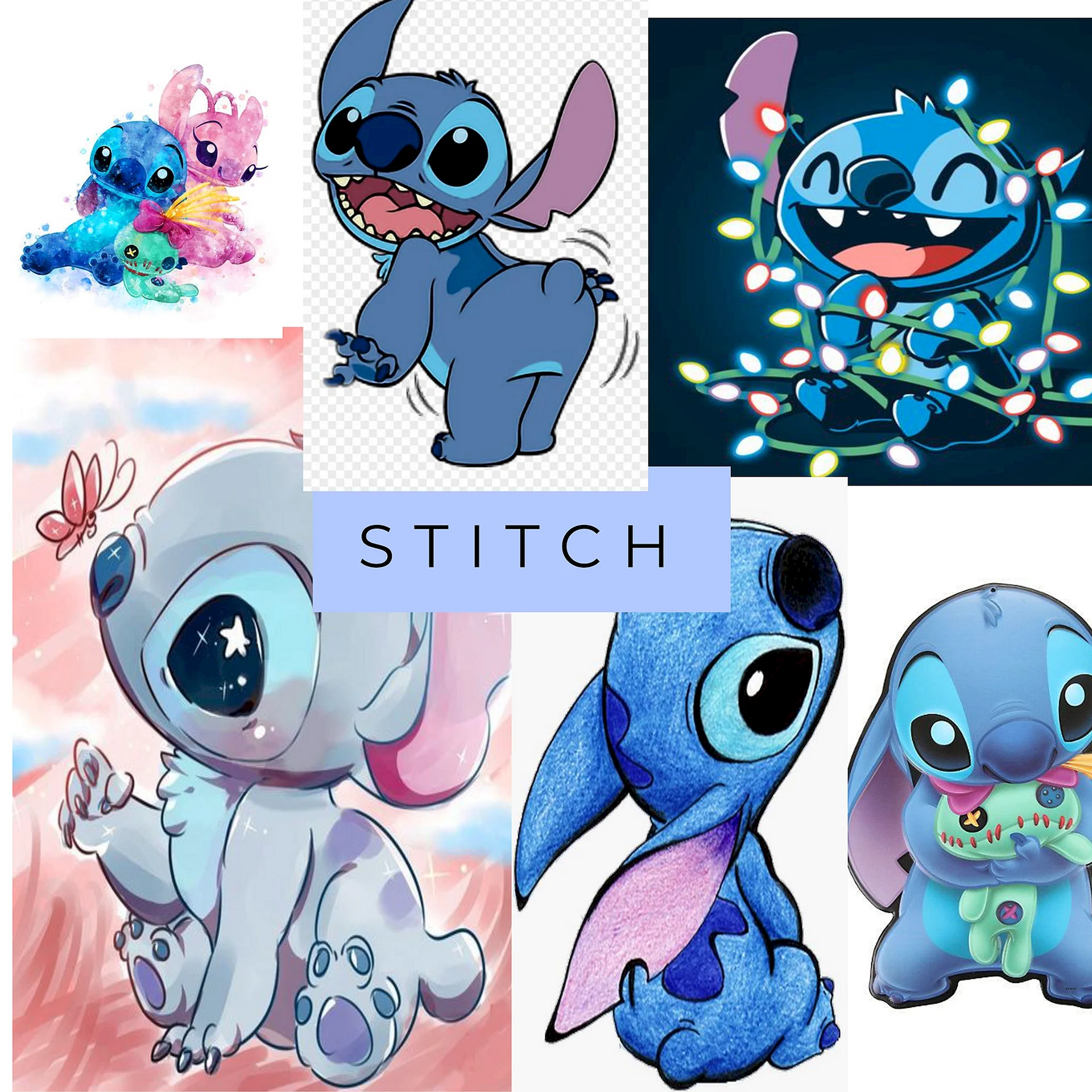 Stitch Collage Wallpaper