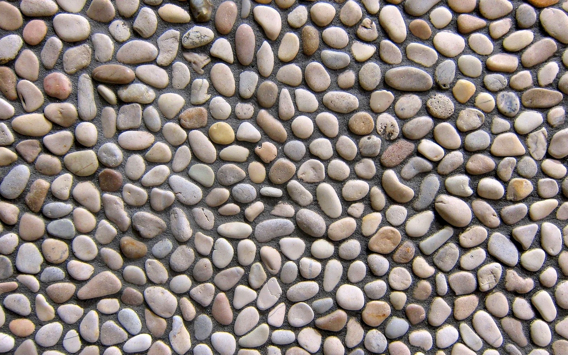 Stone Pebble Wall Wallpaper