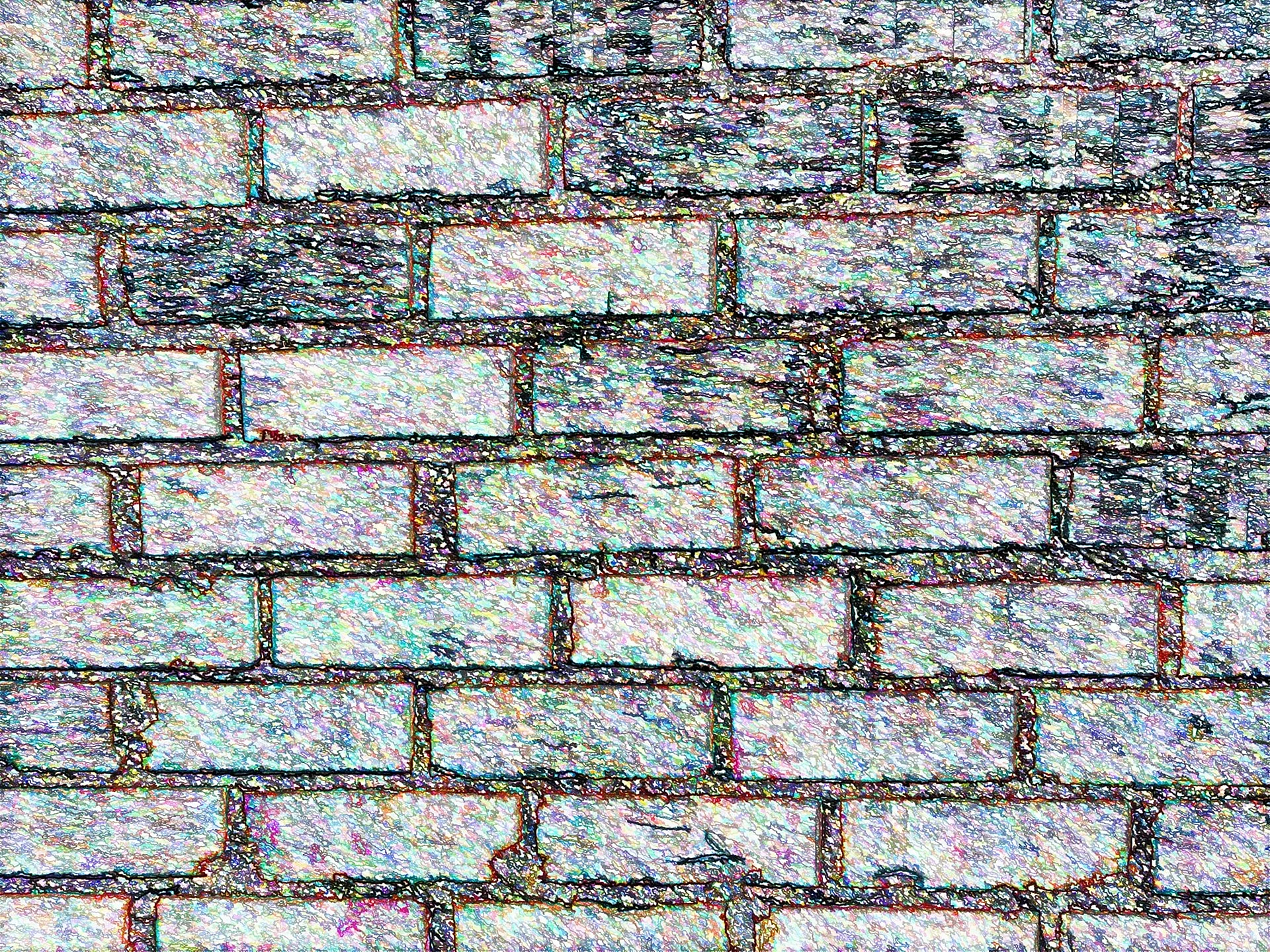 Stone Wall Pattern Vector Brick Wallpaper