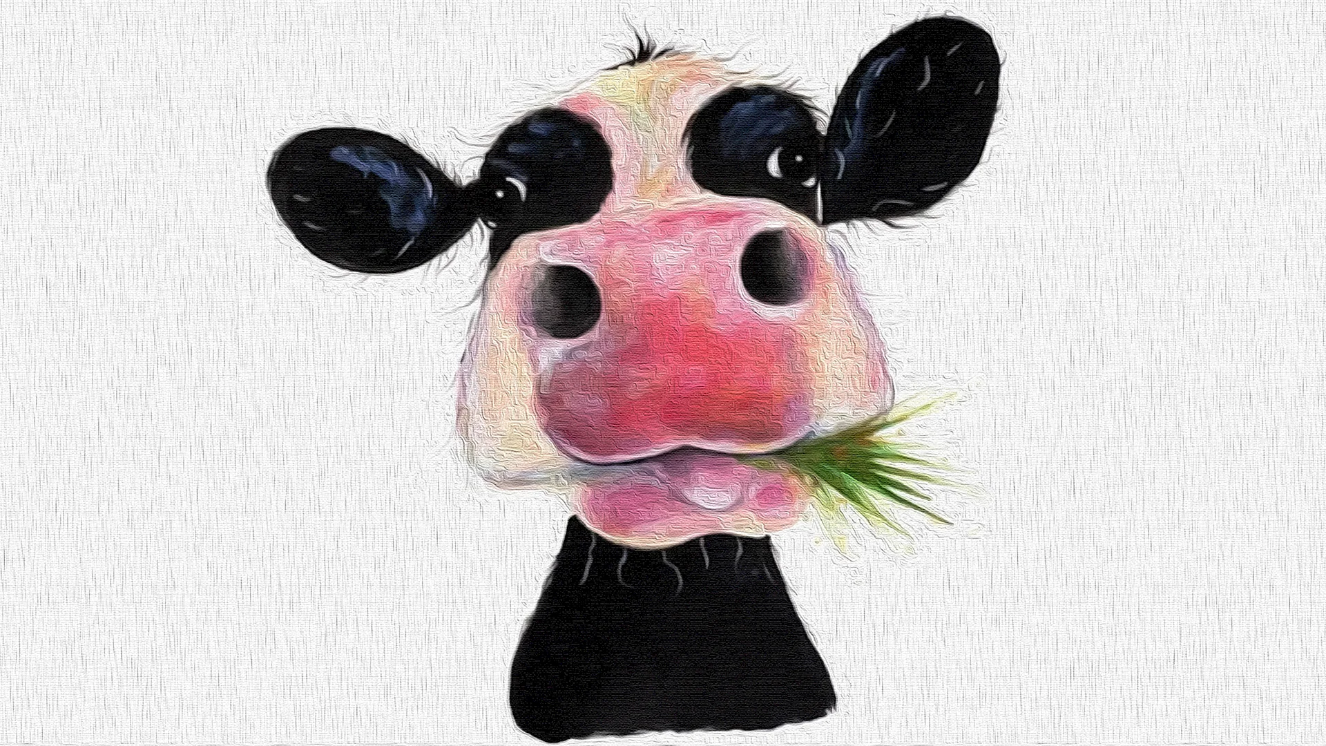Strawberry Cow Print Wallpaper