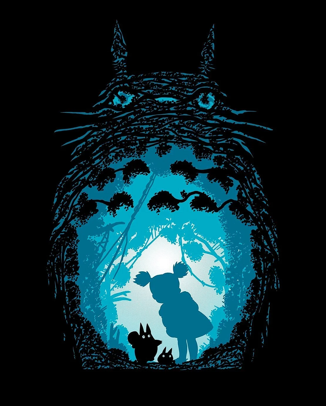 Studio Ghibli Forest Spirits Wallpaper For iPhone