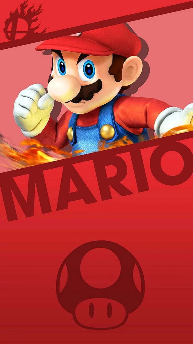 Super Mario Smash Bros Wallpaper For iPhone