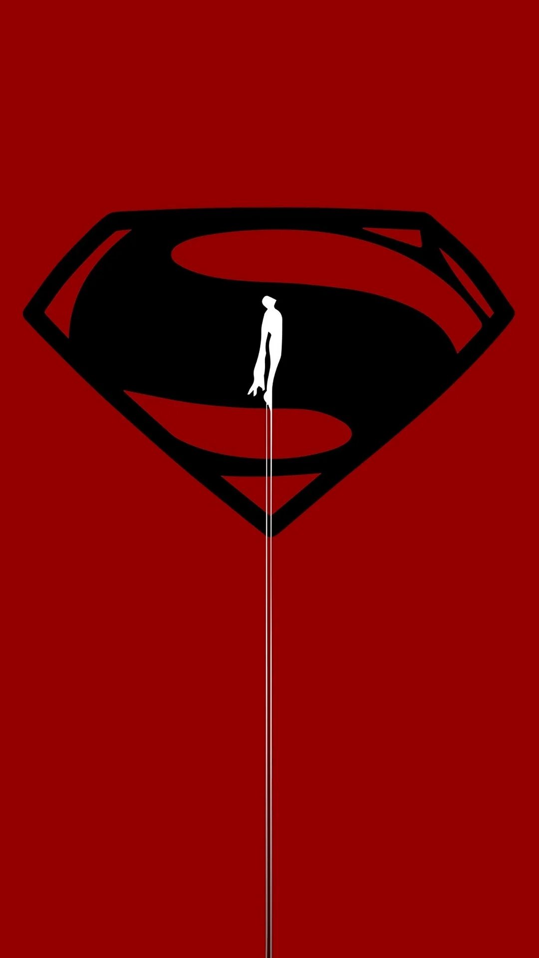 Superman Minimal Wallpaper For iPhone