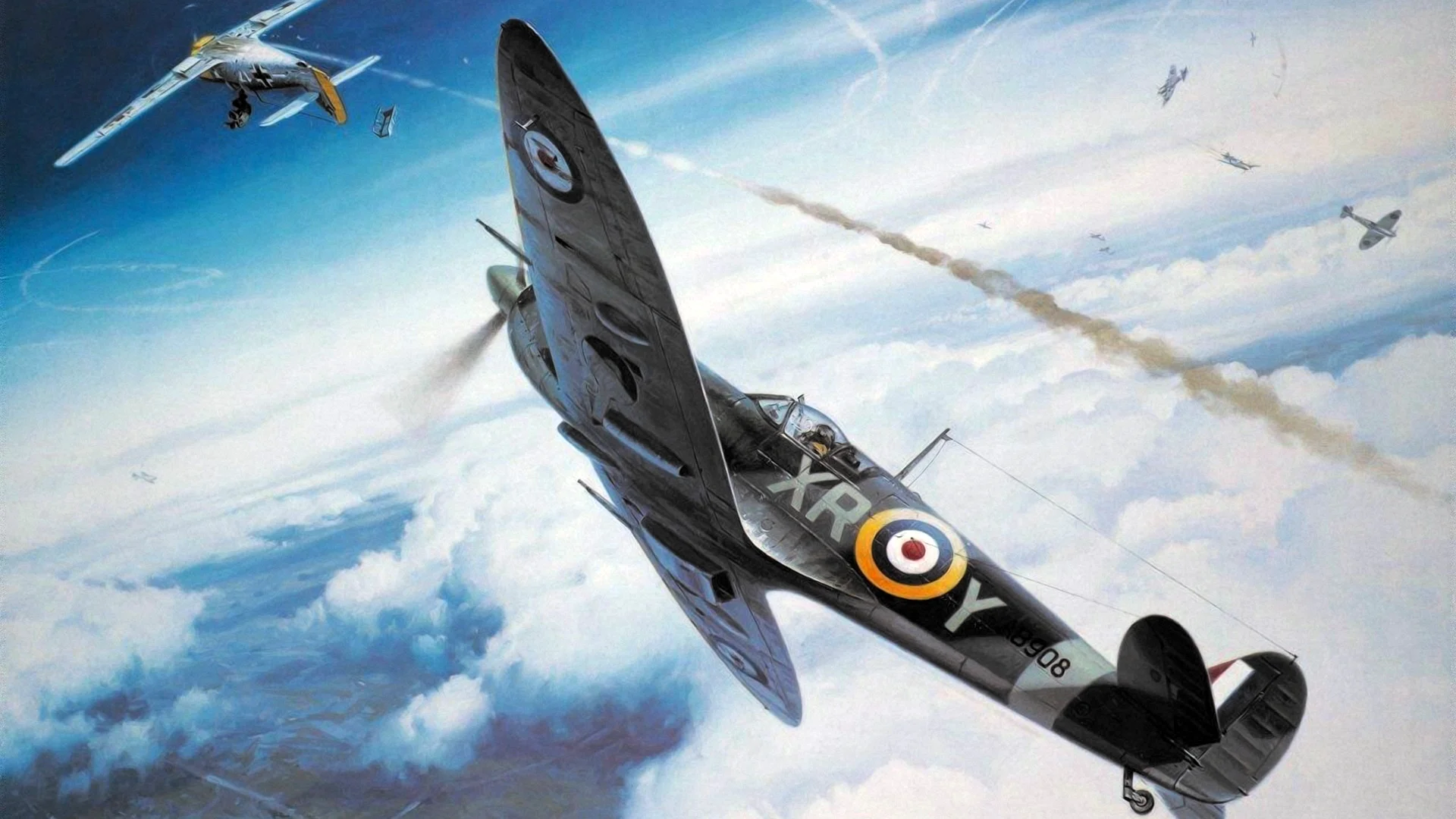 Supermarine Spitfire Art Wallpaper