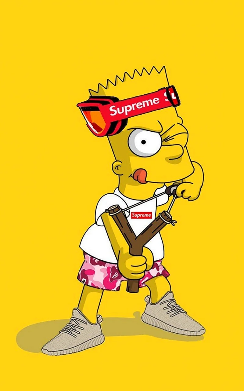 Supreme Simpson Wallpaper For iPhone