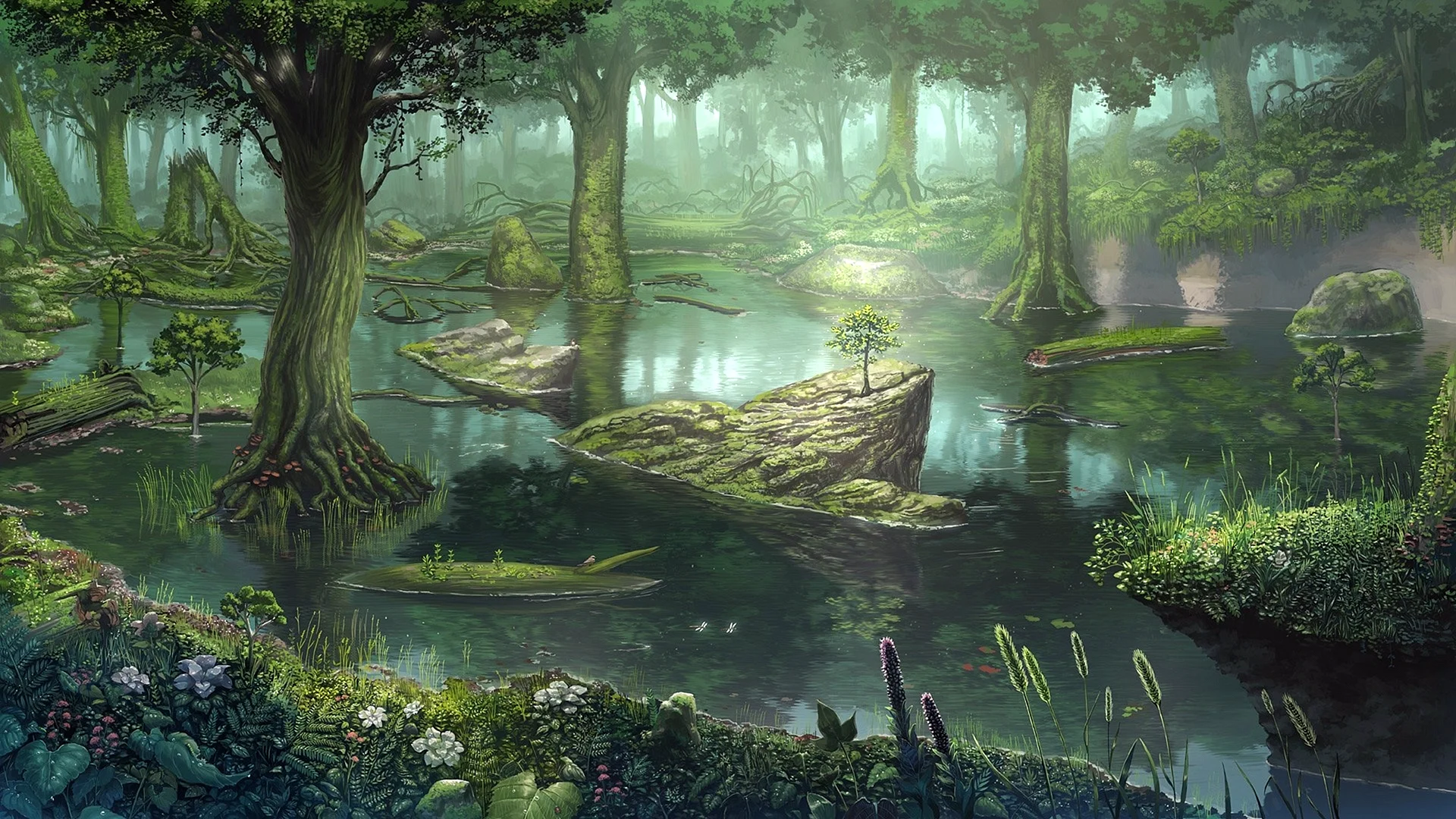 Swamp Concept Art Wallpaper