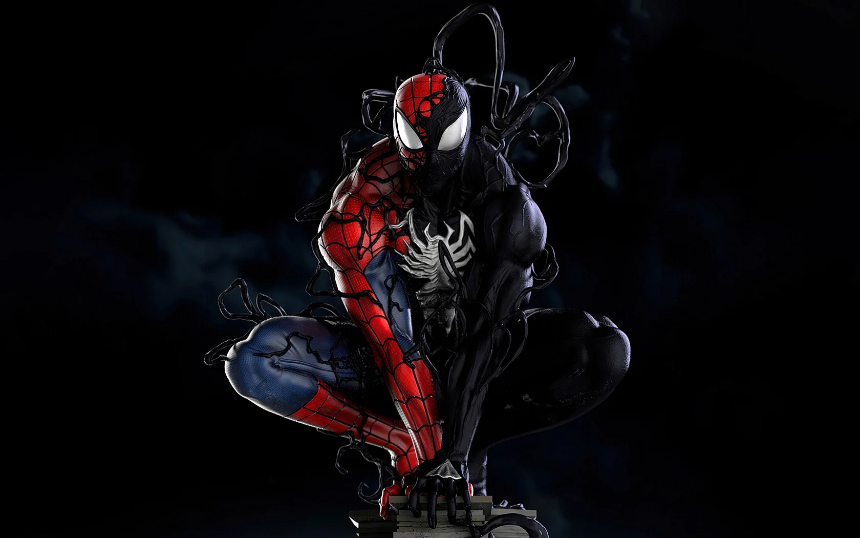 Symbiote Spider Man Transformation Wallpaper