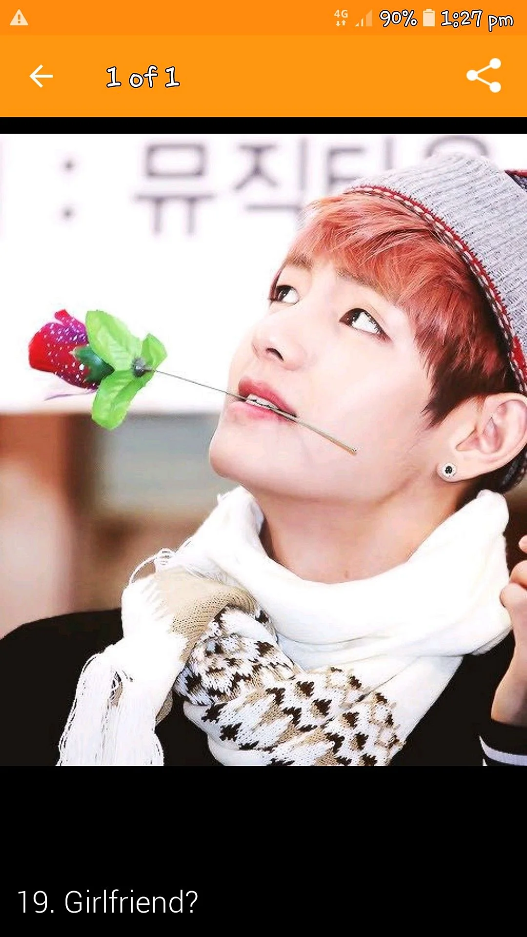 Taehyung With Flowers Wallpaper For iPhone