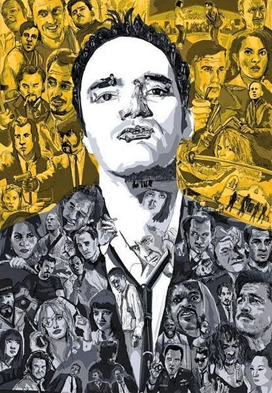 Tarantino Poster Wallpaper For iPhone