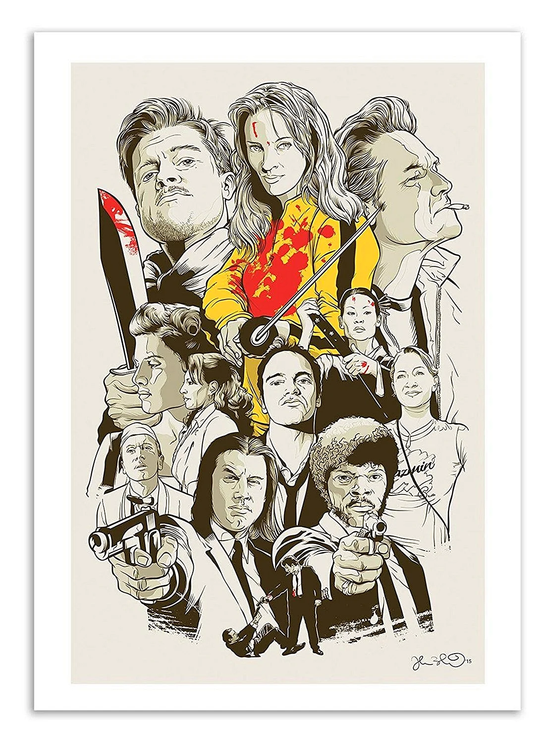 Tarantino Poster Wallpaper For iPhone