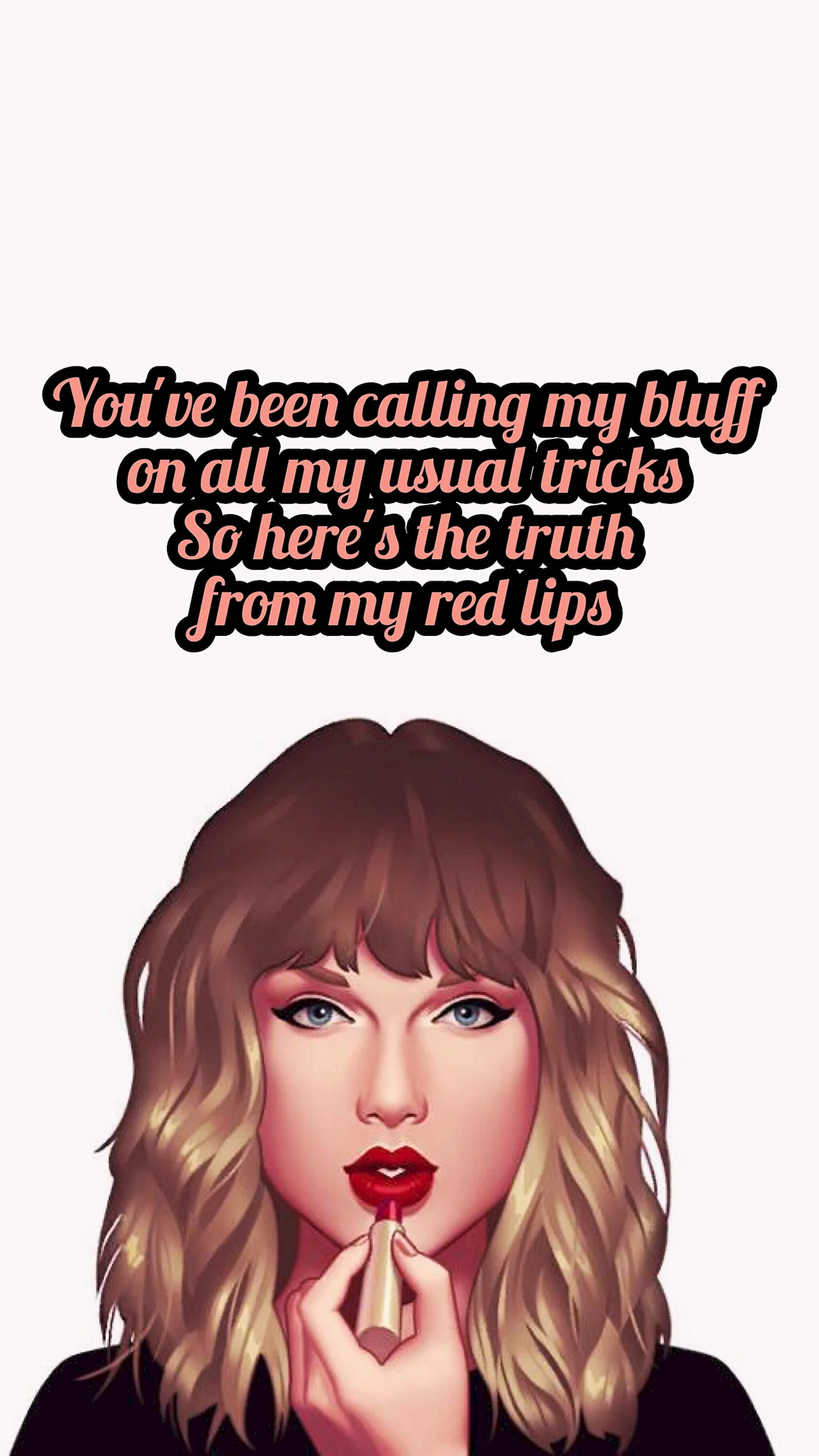 Taylor Swift Cartoon Wallpaper For iPhone