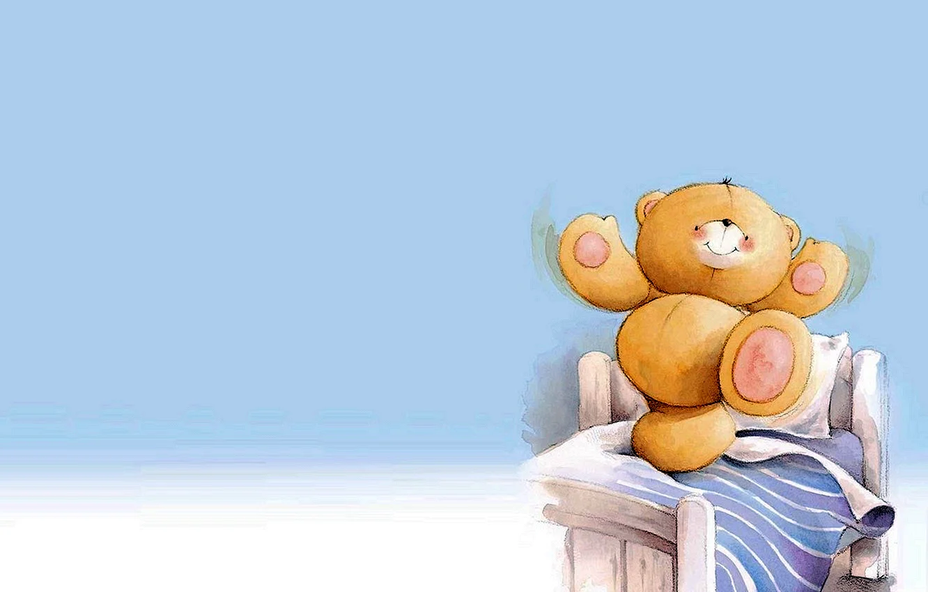 Teddy Bear Invitation Wallpaper
