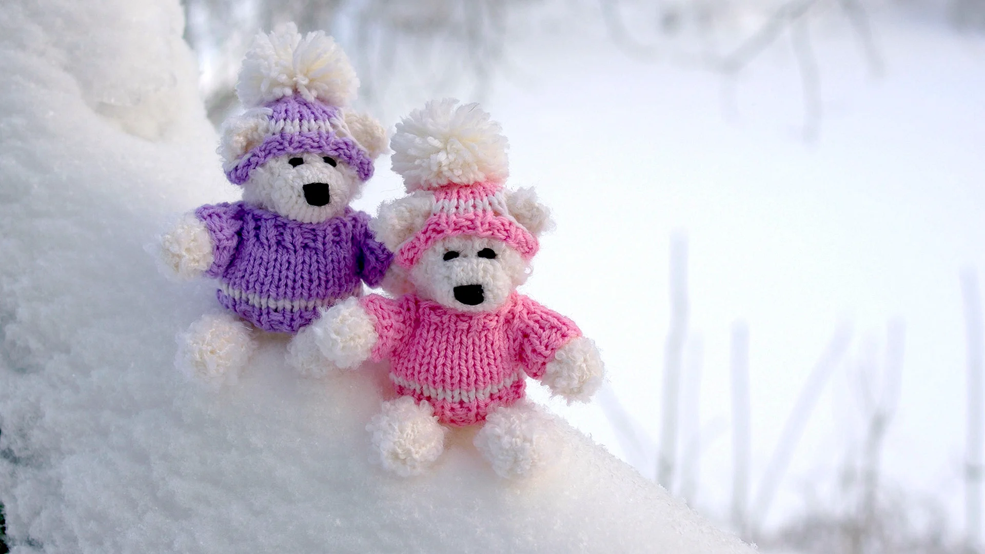 Teddy Bear Winter Wallpaper