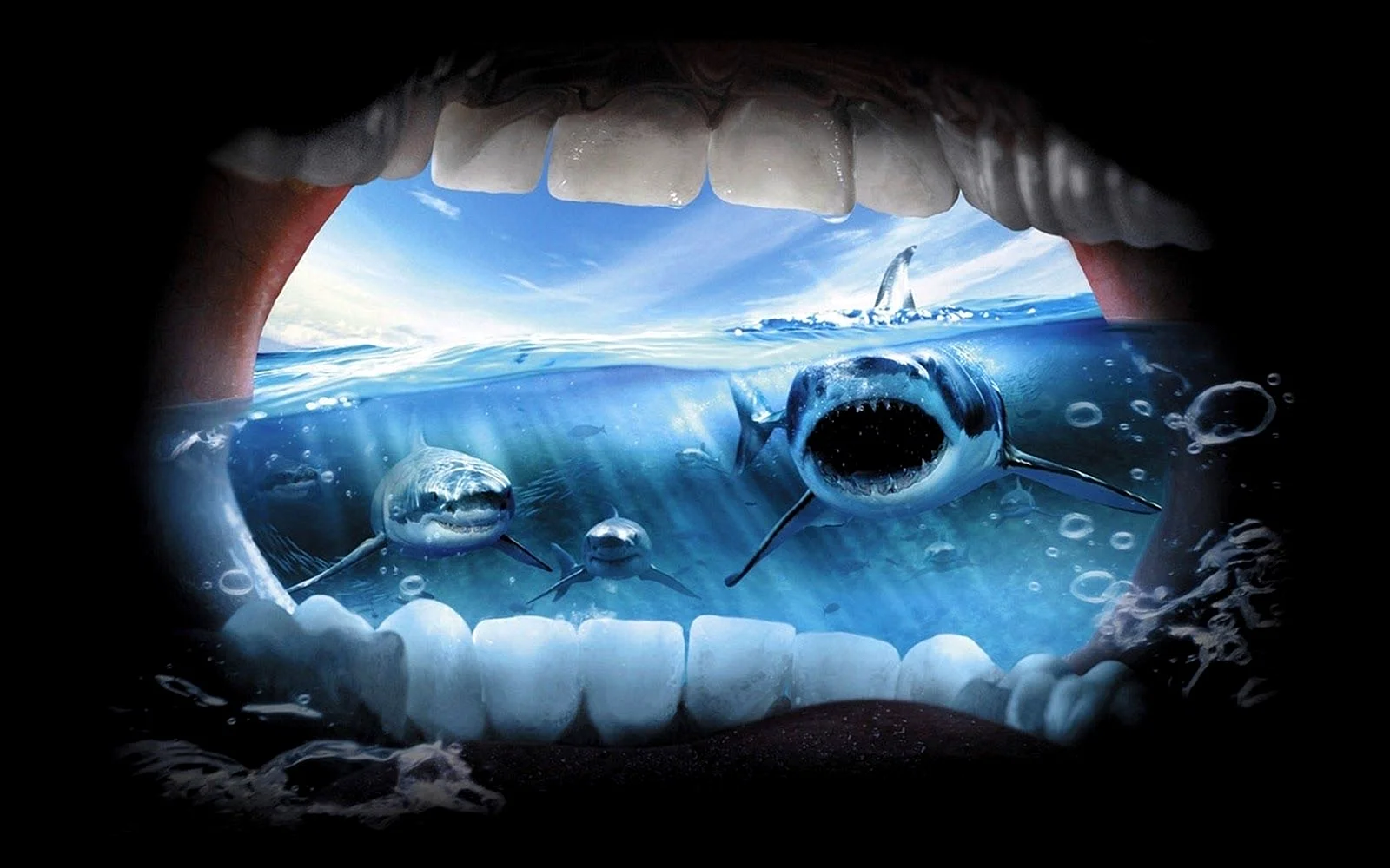 Teeth Creative Wallpaper