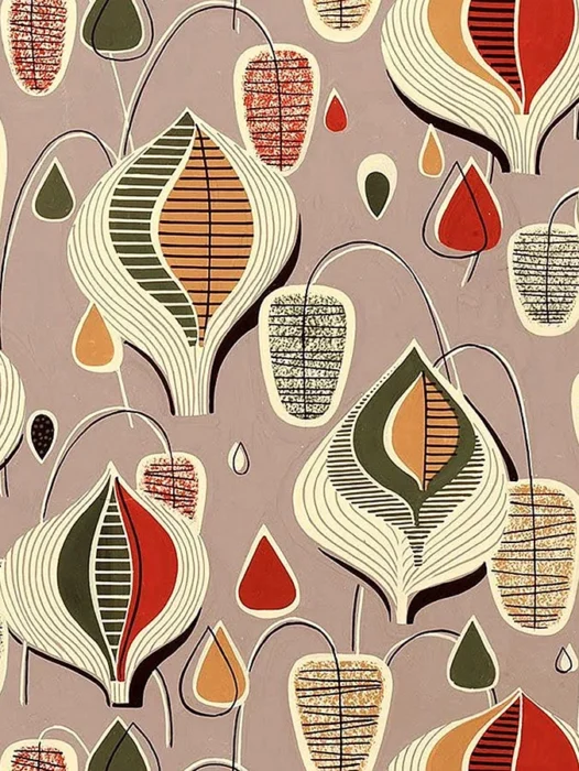 Textile Design Pattern Wallpaper