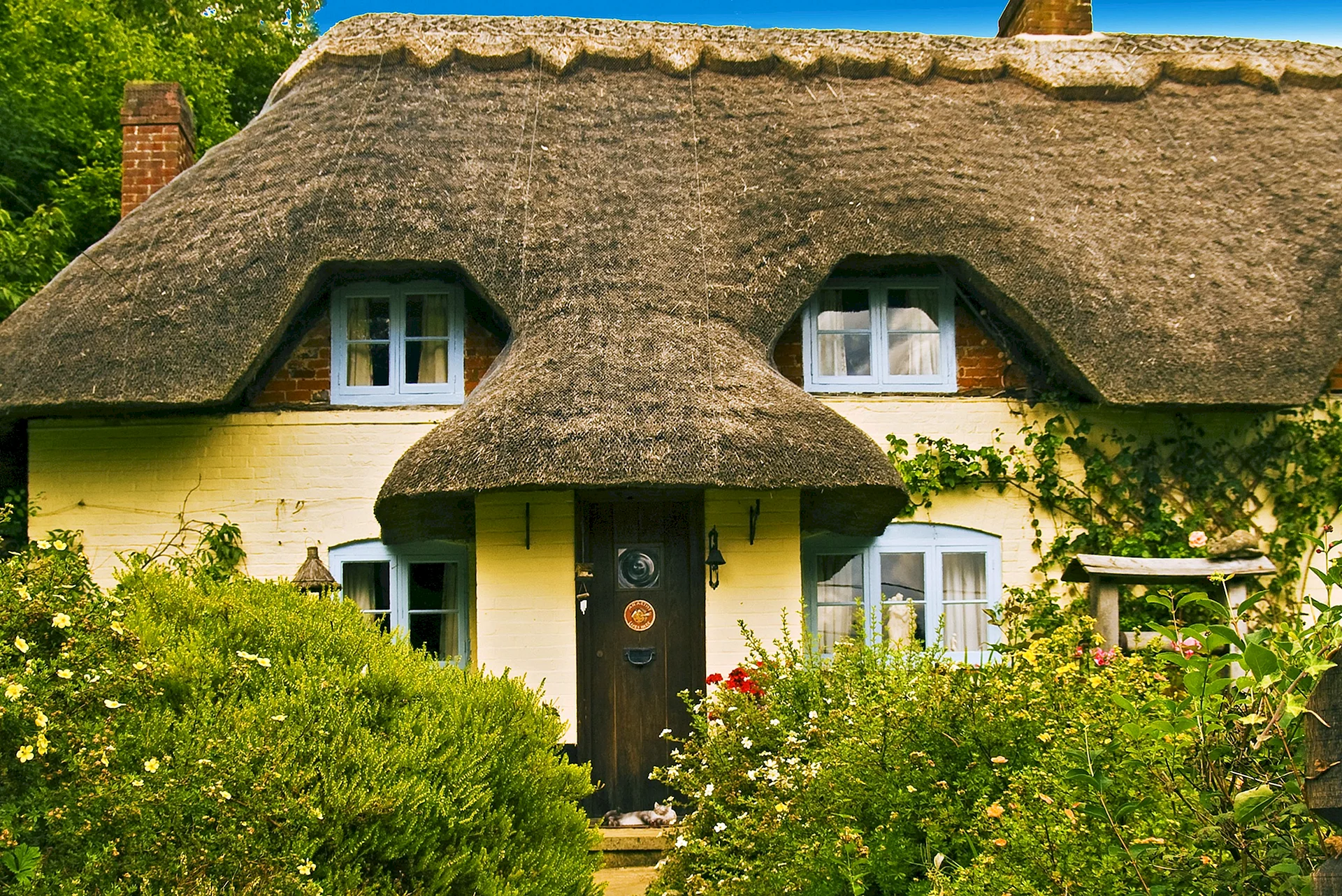 Thatched House Wallpaper