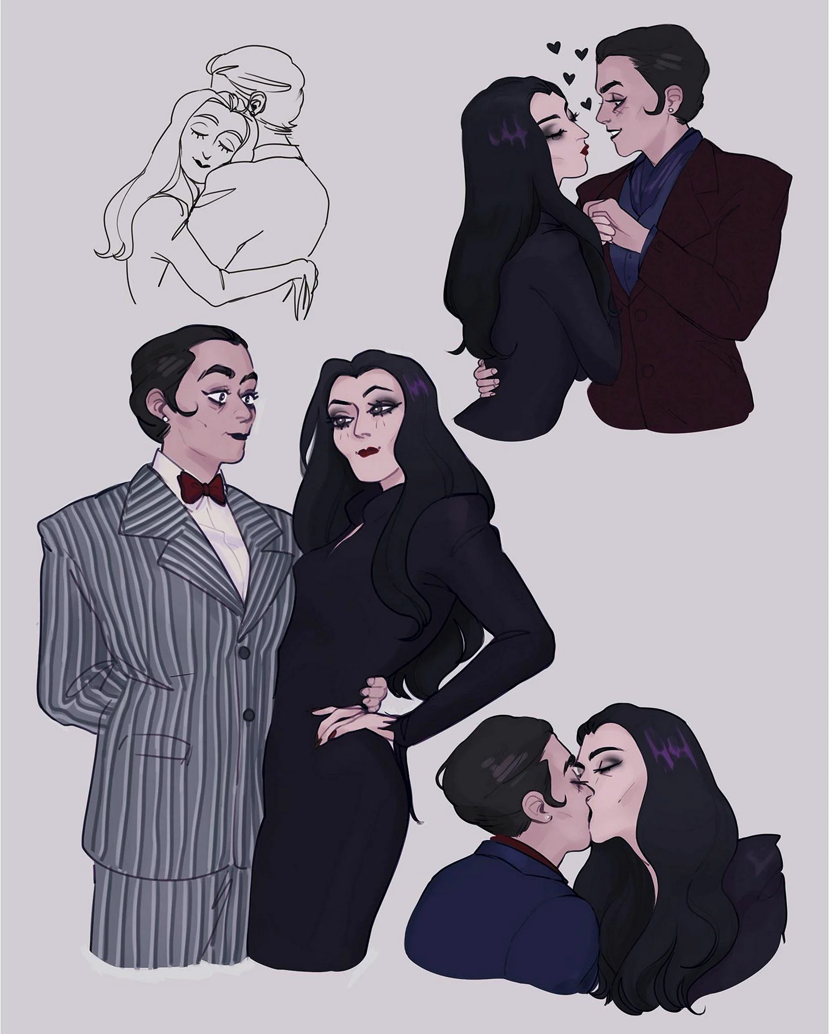 The Addams Family Art Wallpaper
