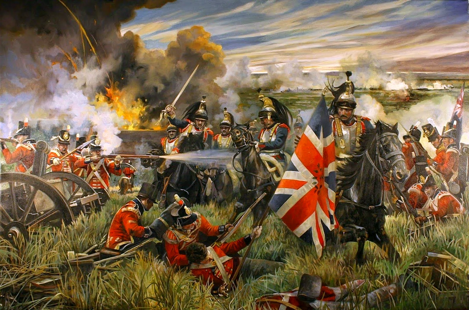 The Battle Of Waterloo 1815 Wallpaper
