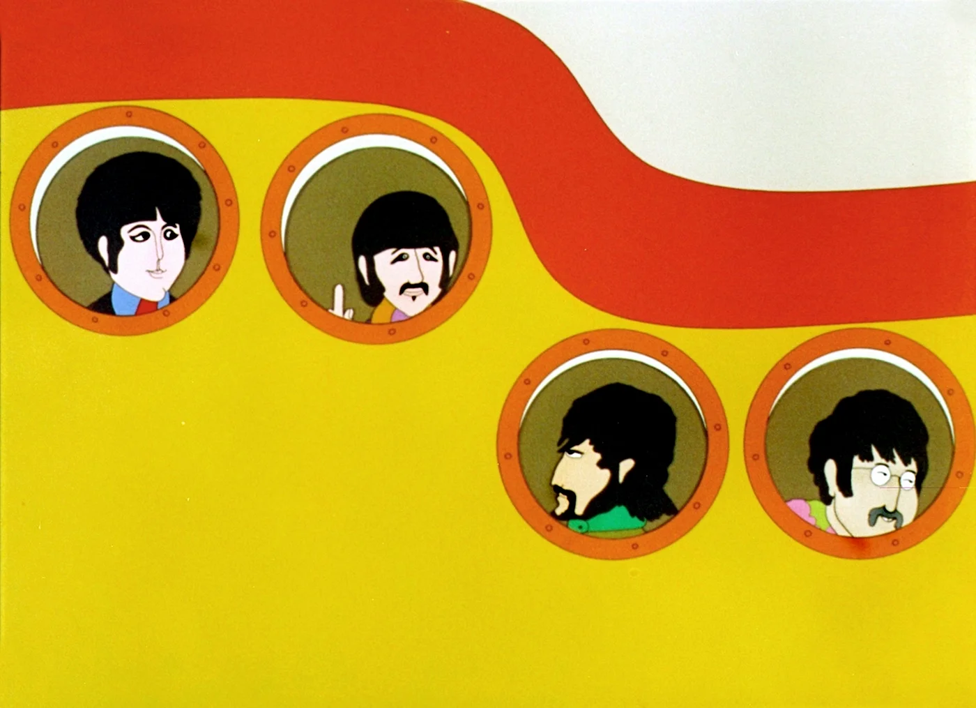 The Beatles Yellow Wallpaper