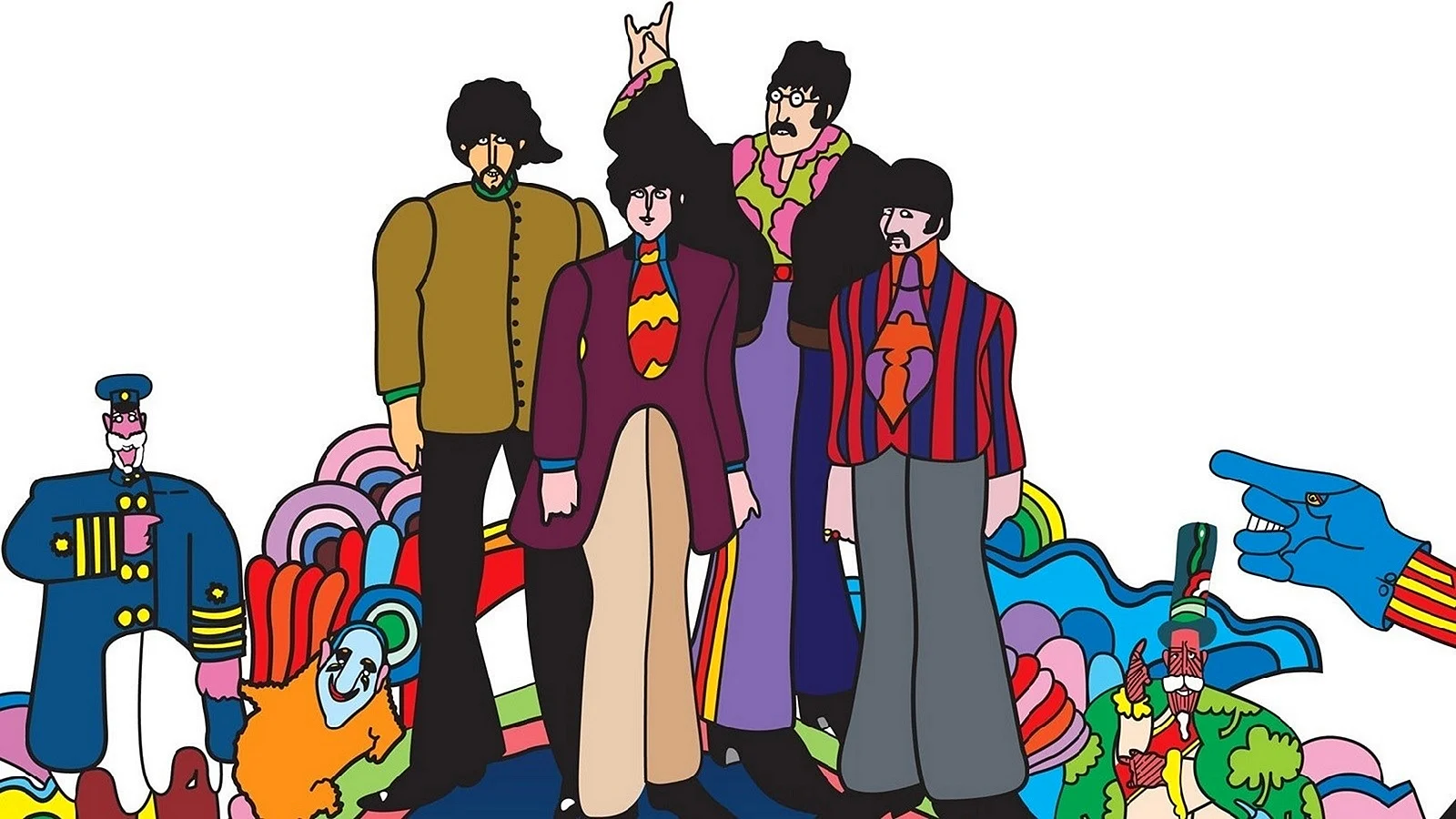 The Beatles Yellow Submarine 1968 Wallpaper