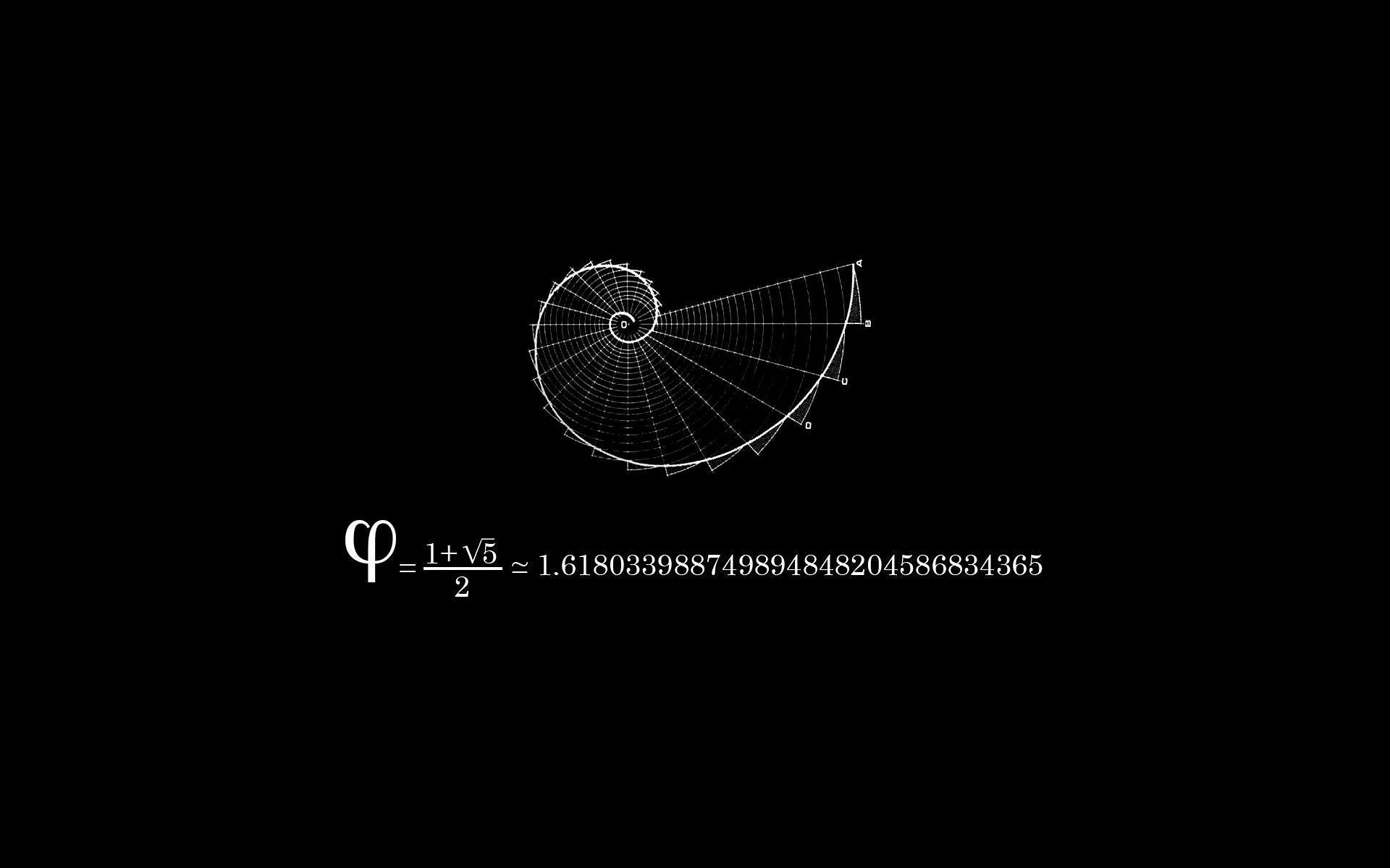The Golden ratio Fibonacci Wallpaper