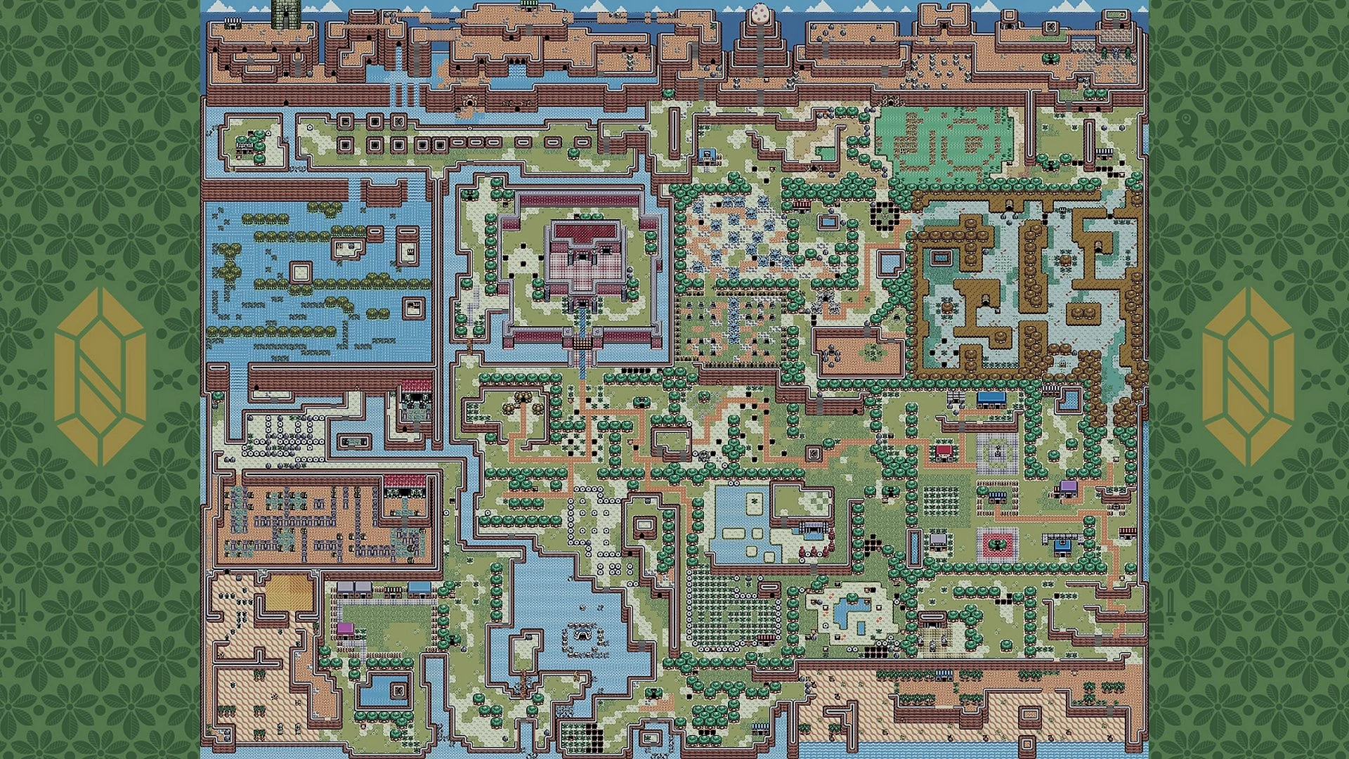 The Legend Of Zelda Links Awakening Map Wallpaper