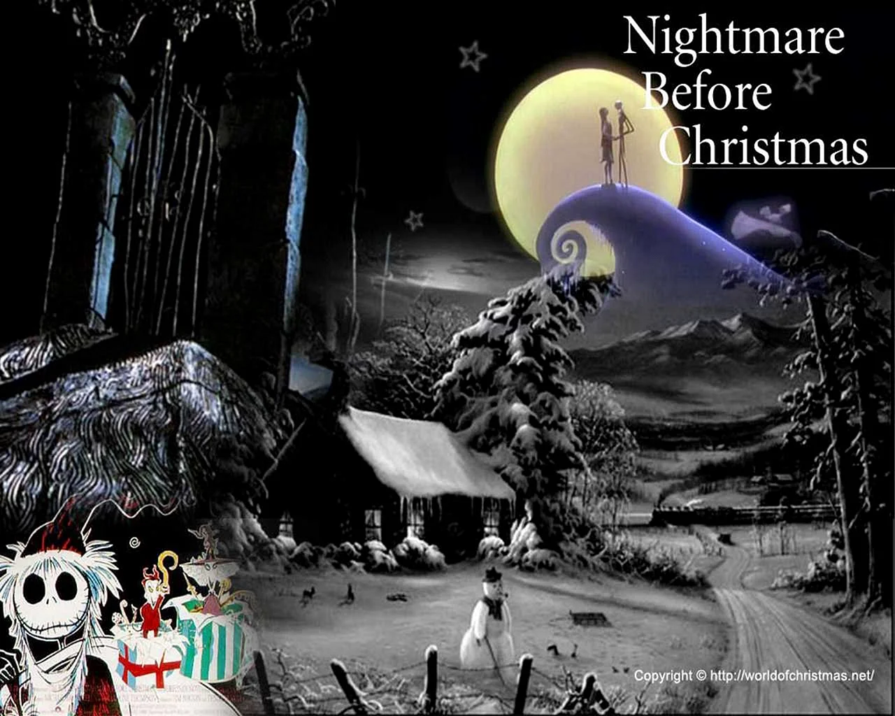 The Nightmare Before Christmas Background Wallpaper