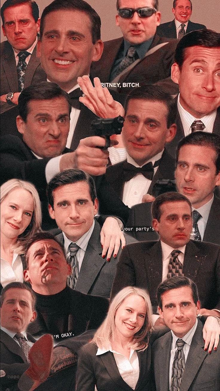 The Office Collage Shirt Wallpaper For iPhone