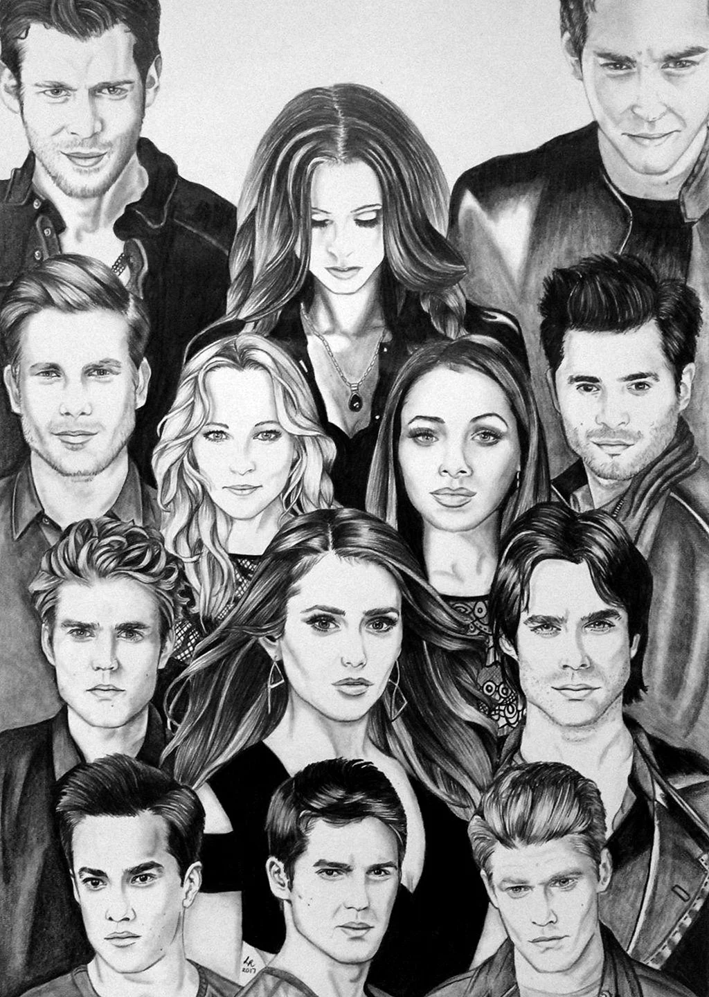 The Vampire Diaries Art Wallpaper For iPhone