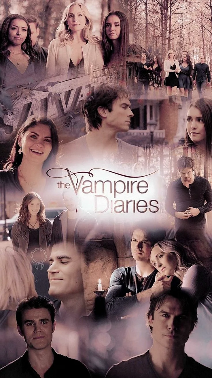 The Vampire Diaries Poster Wallpaper For iPhone