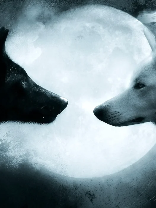 There are two Wolves Wallpaper