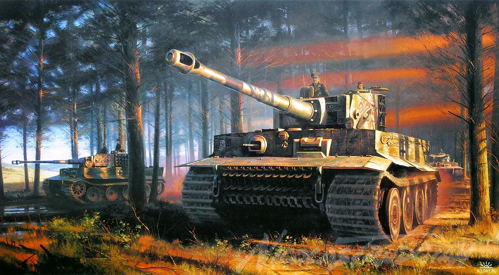 Tiger 1 Tank Art Wallpaper