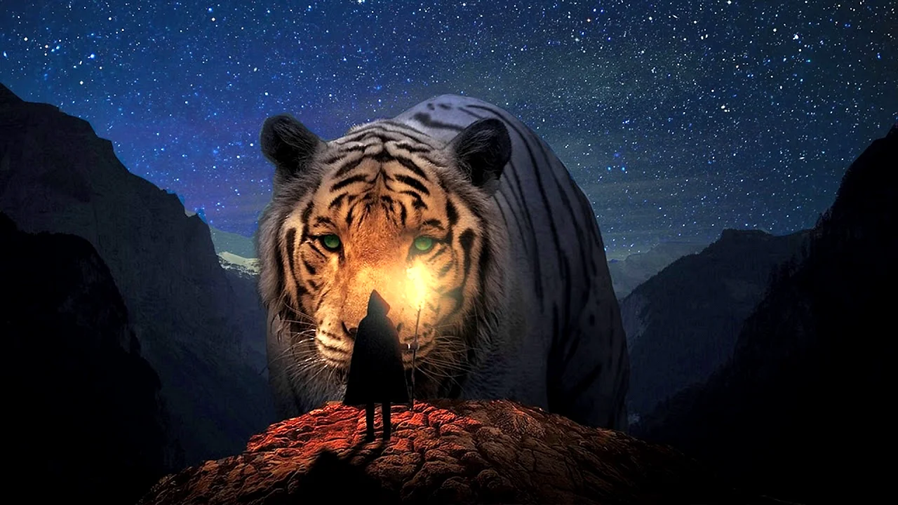 Tiger at Night Wallpaper