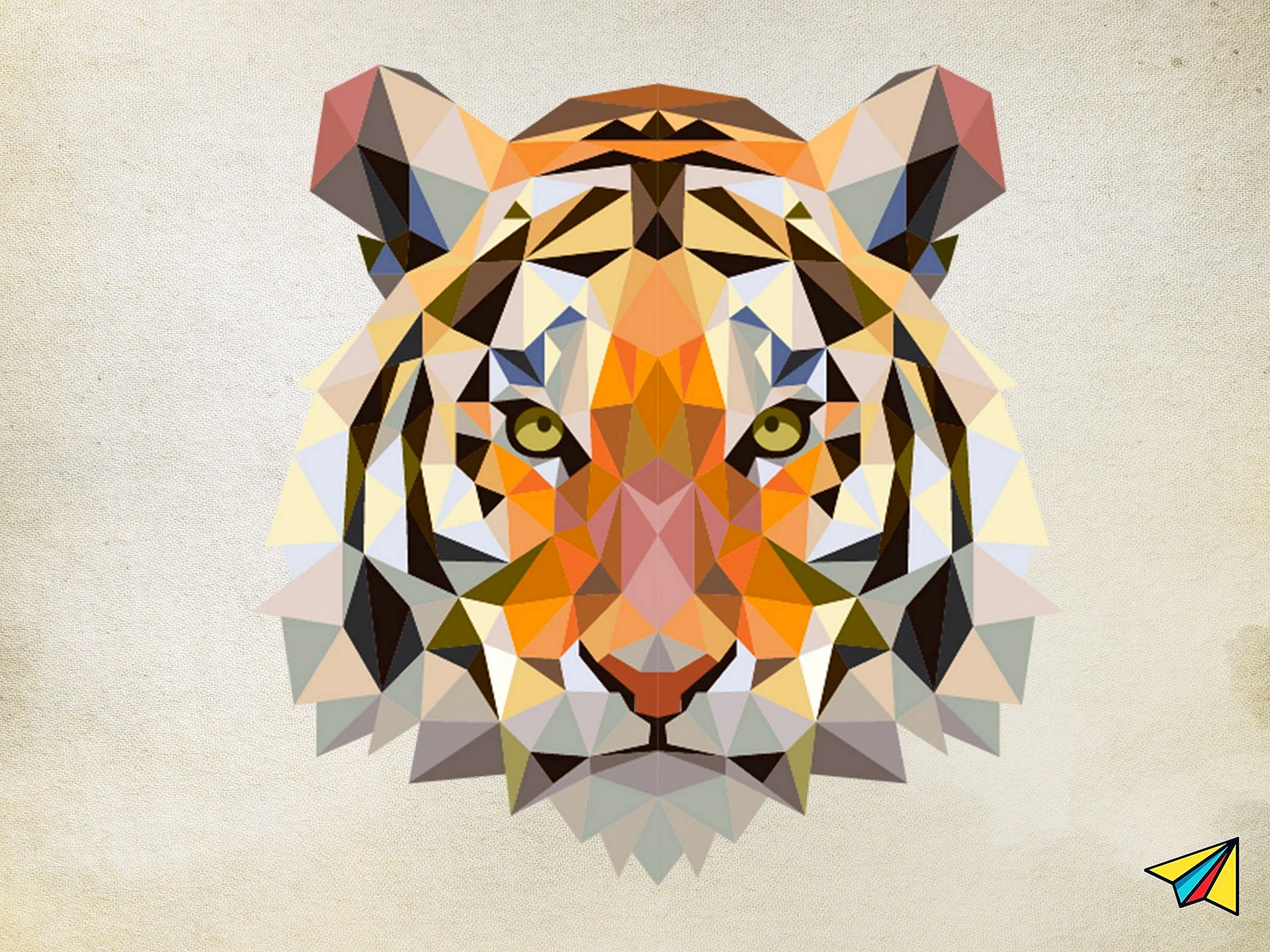 Tiger Vector Design Wallpaper