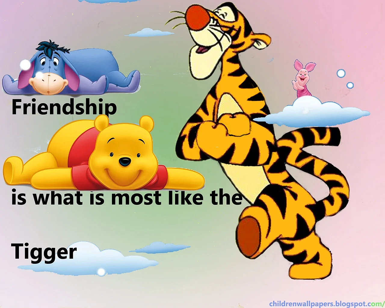 Tigger And Friend Wallpaper