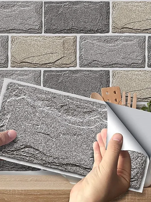 Tile Adhesive Brick Wallpaper