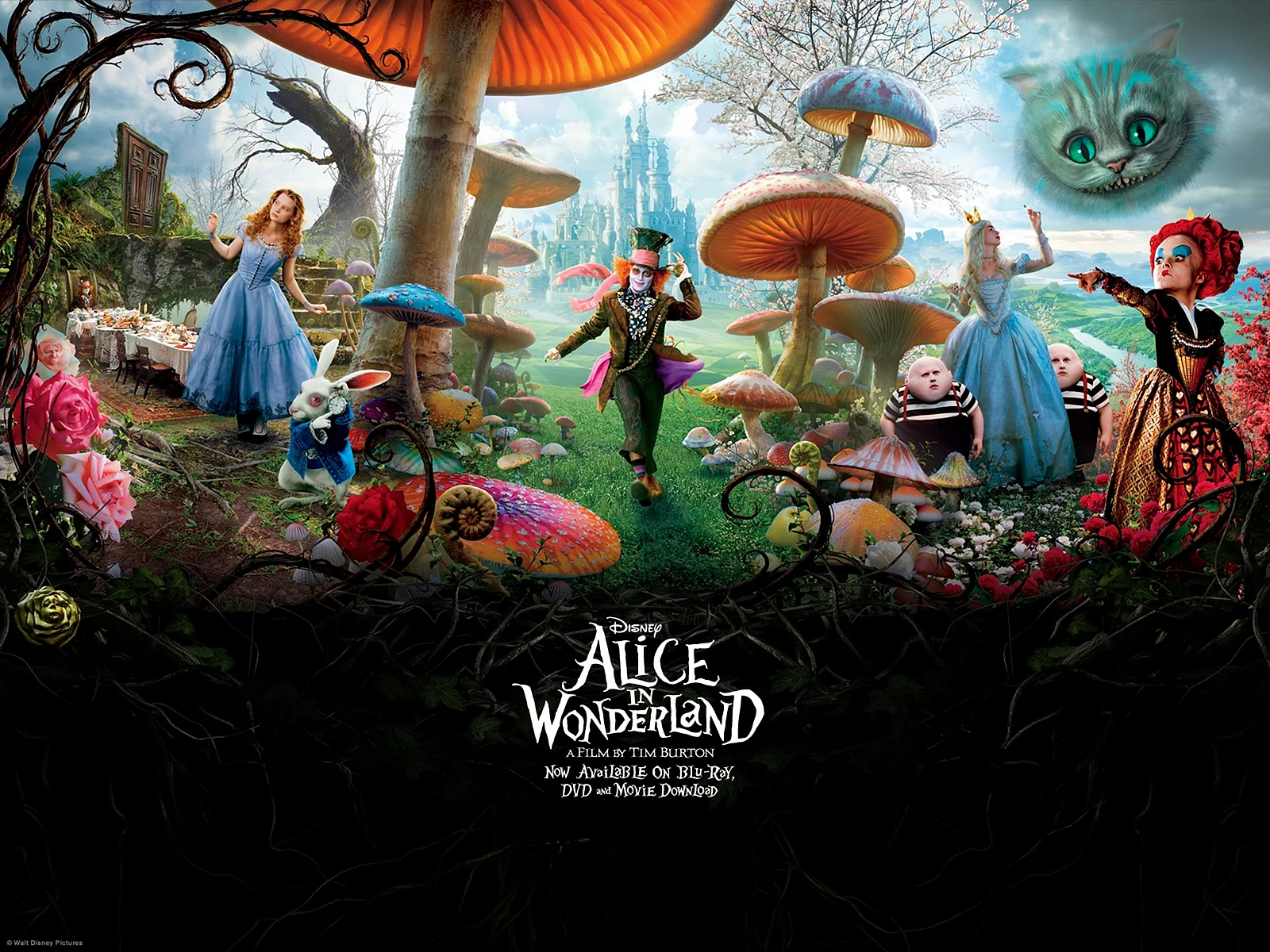 Tim Burton Alice Wallpaper