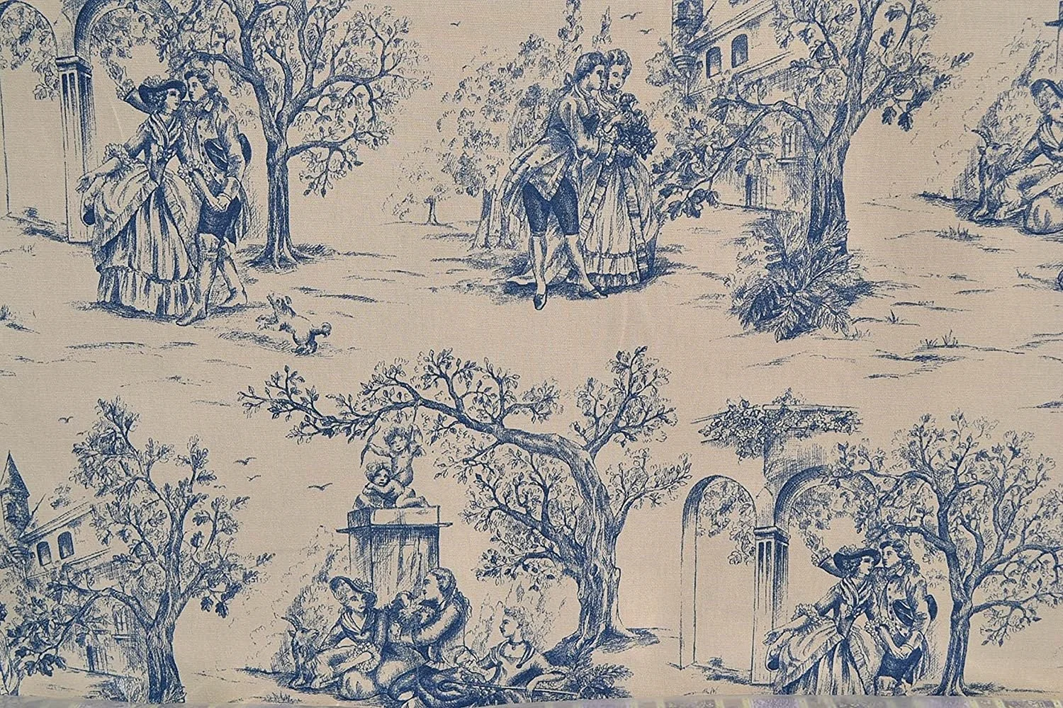 Toile De Jouy Copriguanciale Wallpaper